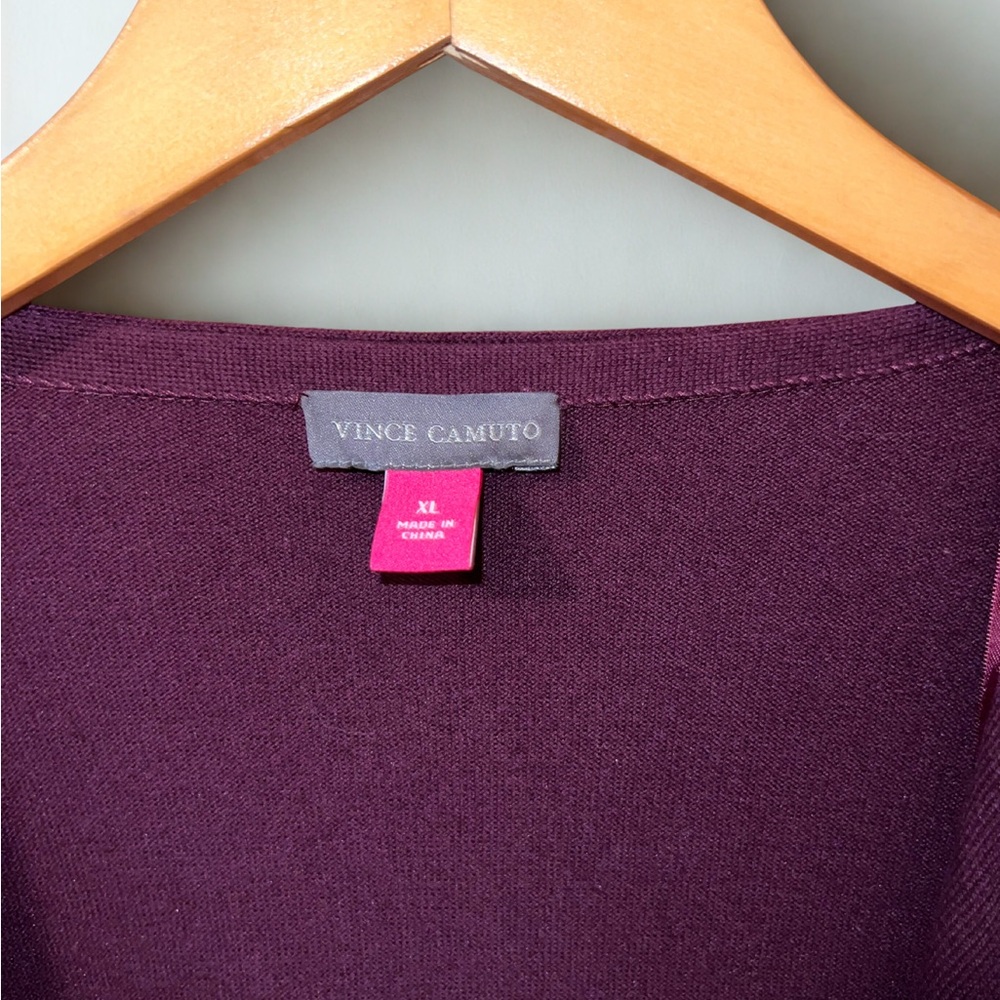 Vince Camuto Deep Burgundy Women's Cardigan - Picture 2 of 2